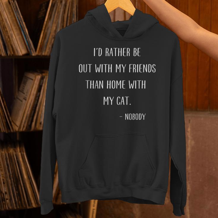 Introvert Cat Lover Quote Humor Social Introversion Unisex Hoodie Introvert Cat Lover Quote Humor Social Introversion Unisex Hoodie