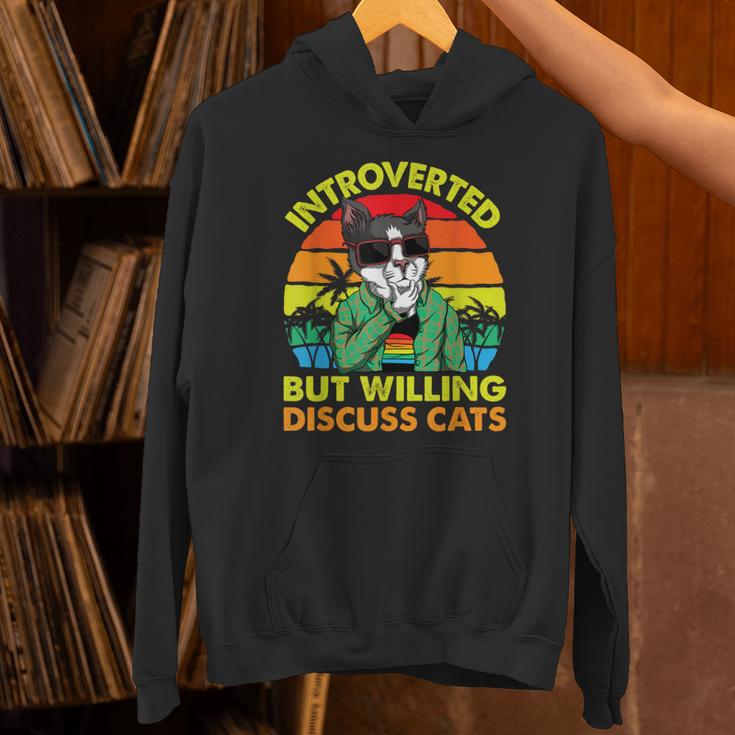 Introvert Cats Sarcasm Cat Lover Introverts Unisex Hoodie Introvert Cats Sarcasm Cat Lover Introverts Unisex Hoodie