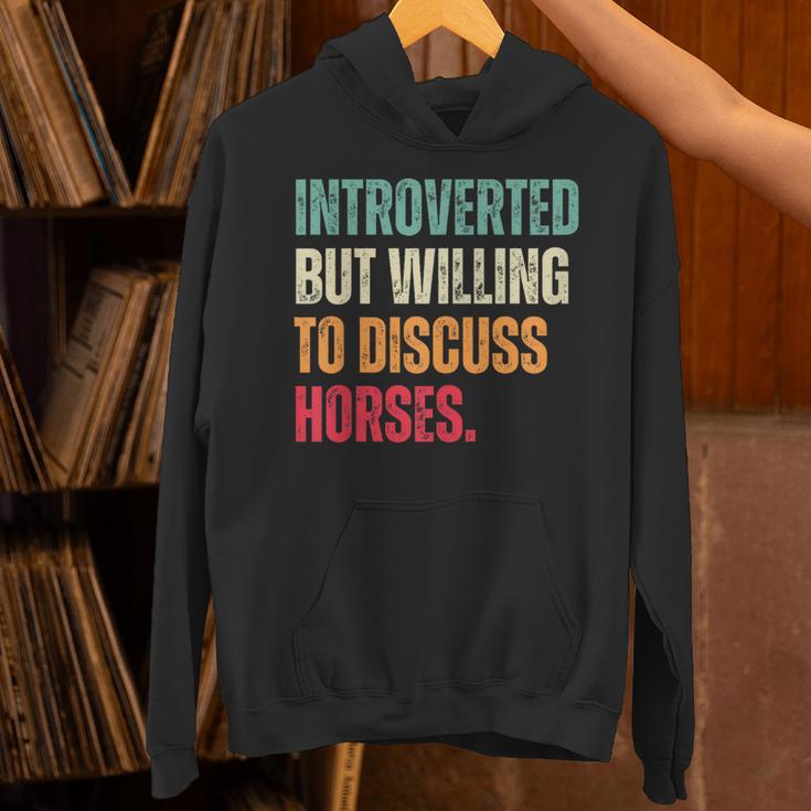 Introvert Cute Horse Lover Horse Riding Equestrian Unisex Hoodie Introvert Cute Horse Lover Horse Riding Equestrian Unisex Hoodie