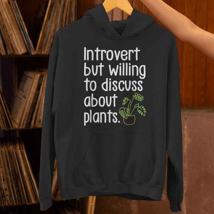 Introvert Humorous Plant Lover Gardening Unisex Hoodie Introvert Humorous Plant Lover Gardening Unisex Hoodie