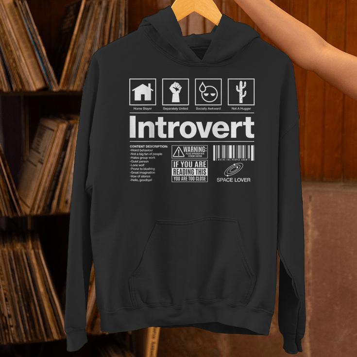 Introvert Label Signs Unisex Hoodie Introvert Label Signs Unisex Hoodie