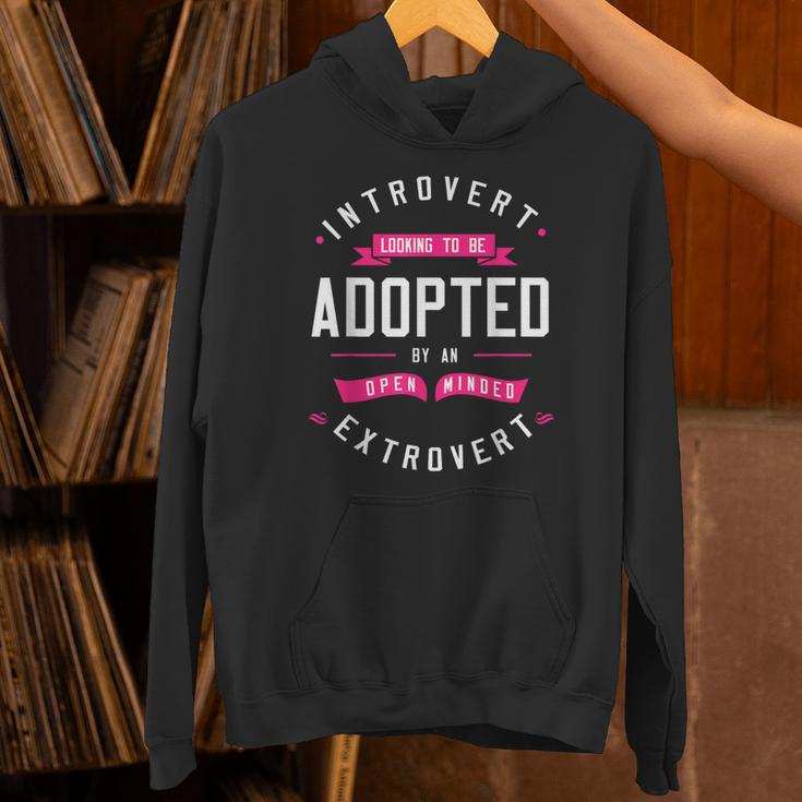 Introvert Looking To Be Adopted Introvert Humor Unisex Hoodie