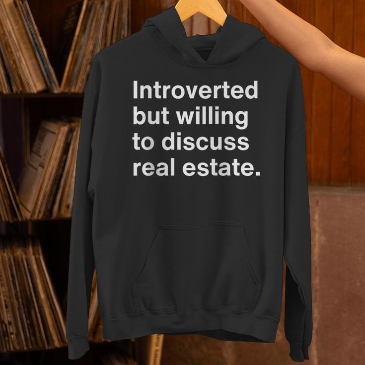 Introvert Real Estate Agent Introverted Realtor Unisex Hoodie