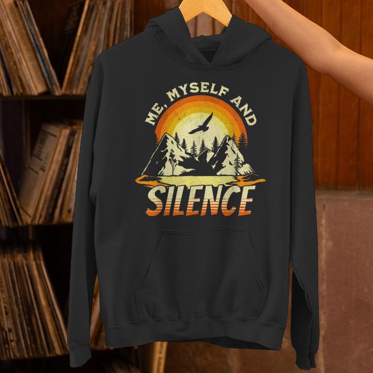 Introvert Relaxation Me Myself And Silence Mountain Vacation Unisex Hoodie