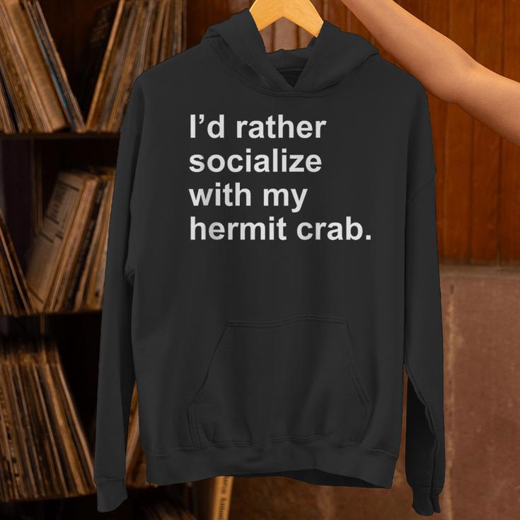 Introvert Sarcastic Hermit Crab Owner Unisex Hoodie