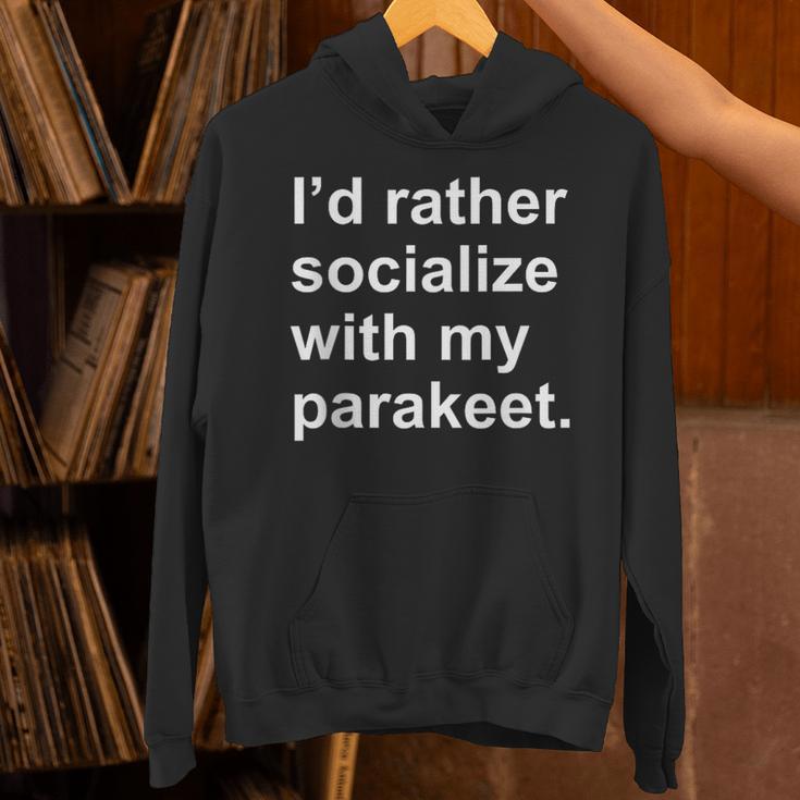 Introvert Sarcastic Parakeet Owner Unisex Hoodie Introvert Sarcastic Parakeet Owner Unisex Hoodie
