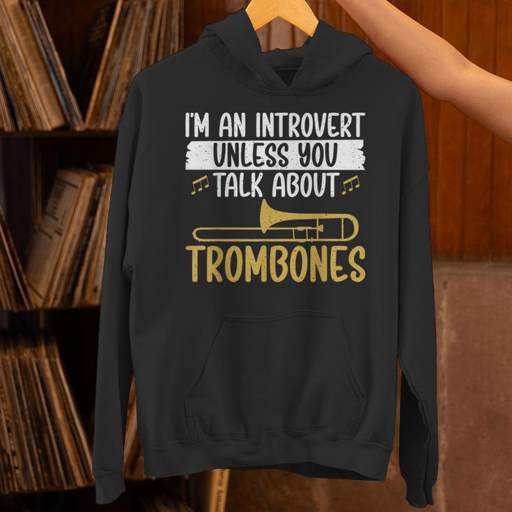 Im An Introvert Unless You Talk About Trombone Unisex Hoodie Im An Introvert Unless You Talk About Trombone Unisex Hoodie