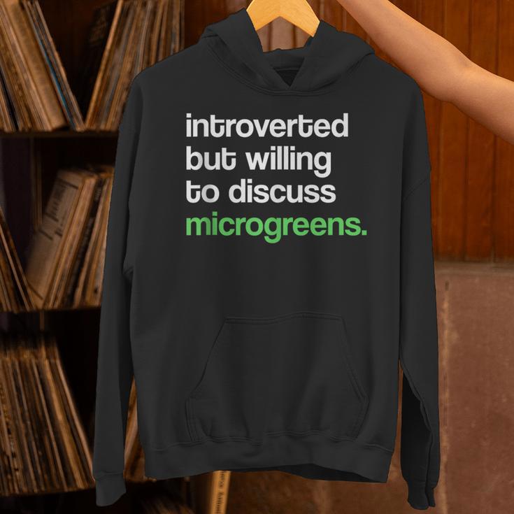 Introvert But Willing To Discuss Microgreens Urban Farming Unisex Hoodie Introvert But Willing To Discuss Microgreens Urban Farming Unisex Hoodie