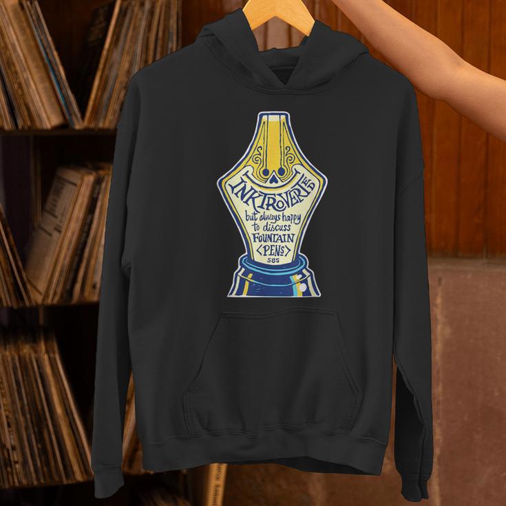 Introverted Fountain Pen Enthusiast Smiling Face Unisex Hoodie Introverted Fountain Pen Enthusiast Smiling Face Unisex Hoodie