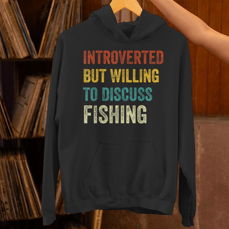 Introverted But Willing To Discuss Fishing Hobby Unisex Hoodie Introverted But Willing To Discuss Fishing Hobby Unisex Hoodie