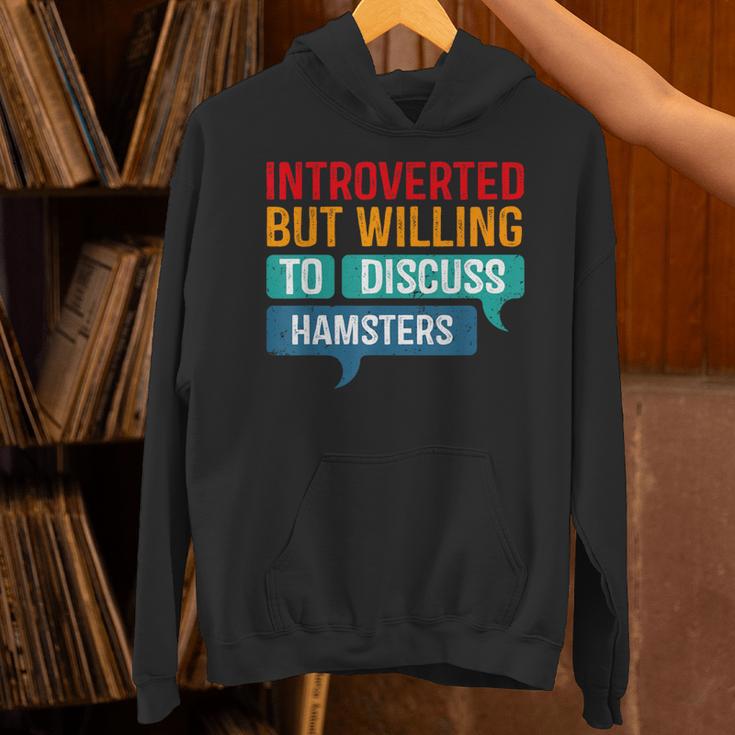 Introverted But Willing To Discuss Hamsters Unisex Hoodie Introverted But Willing To Discuss Hamsters Unisex Hoodie