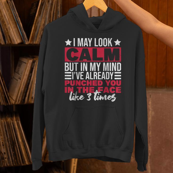 Introverts I May Look Calm But In My Head Unisex Hoodie Introverts I May Look Calm But In My Head Unisex Hoodie