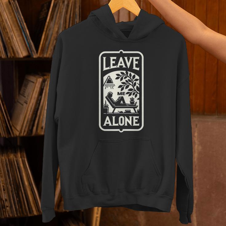 Introvert's Peaceful Solitude Graphic Leave Me Alone Quiet Unisex Hoodie