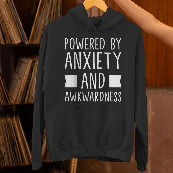 Introverts Social Anxiety Powered By Anxiety And Awkwardness Unisex Hoodie Introverts Social Anxiety Powered By Anxiety And Awkwardness Unisex Hoodie
