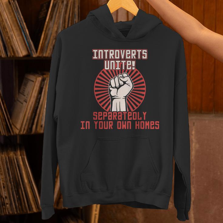 Introverts Unite Introverting Introverts At Home Unisex Hoodie