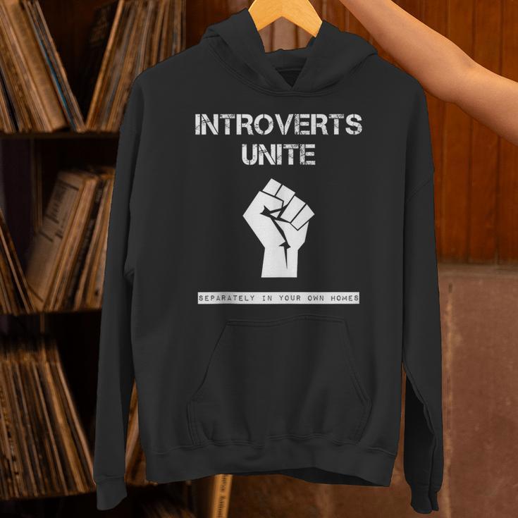 Introverts Unite Separately In Your Own Homes Sarcasm Unisex Hoodie Introverts Unite Separately In Your Own Homes Sarcasm Unisex Hoodie
