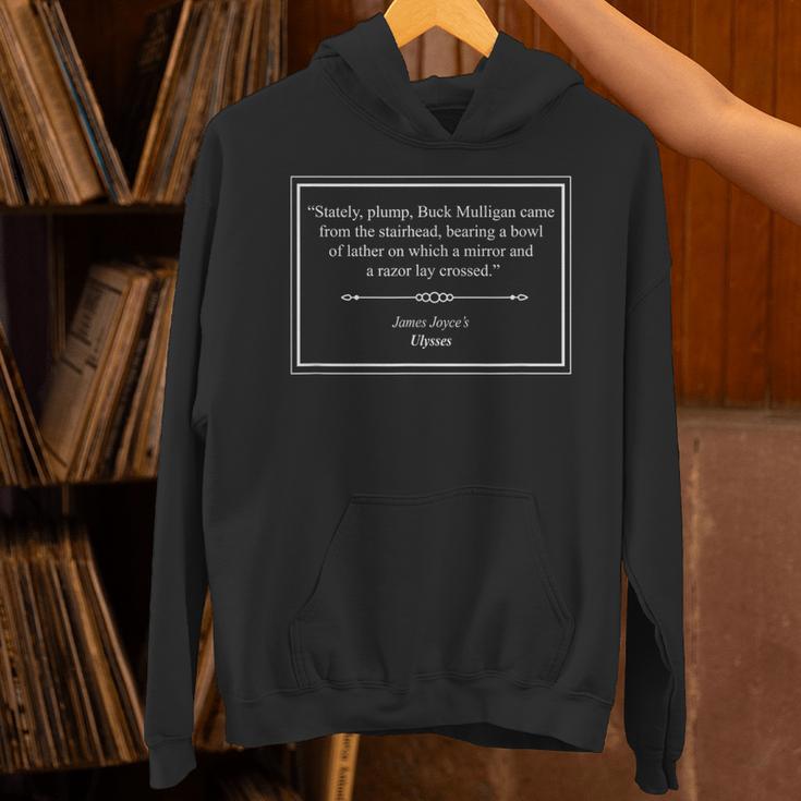 James Joyce Ulysses Book Quote Unisex Hoodie James Joyce Ulysses Book Quote Unisex Hoodie