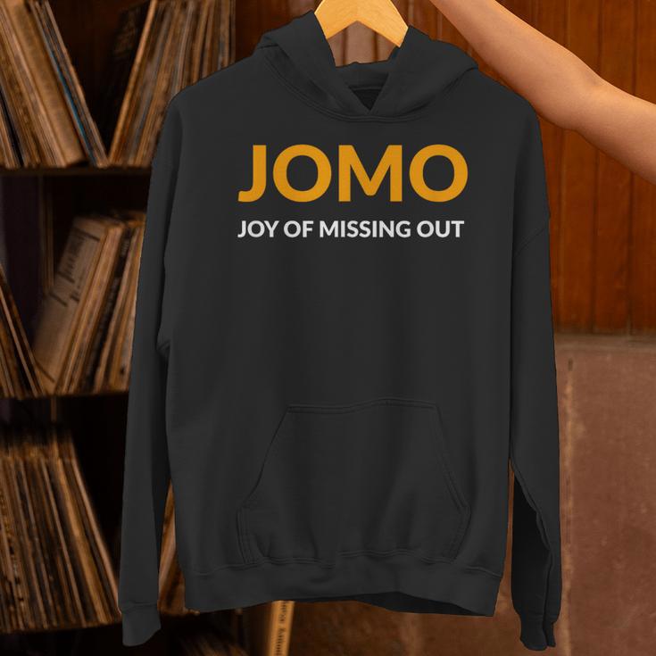 JOMO Joy Of Missing Out Introvert Unisex Hoodie JOMO Joy Of Missing Out Introvert Unisex Hoodie