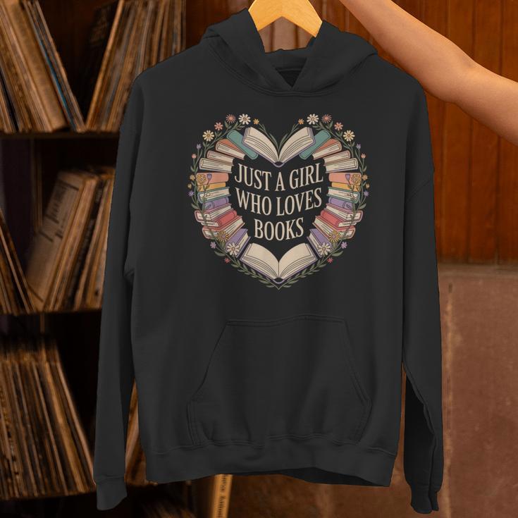 Just a Girl Who Loves Books Book Lover Librarian For Women Unisex Hoodie