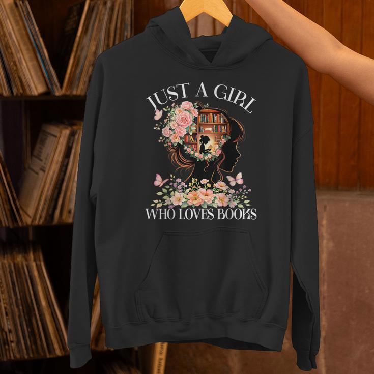 Just A Girl Who Loves Books Book Lover Reading For Women Unisex Hoodie Just A Girl Who Loves Books Book Lover Reading For Women Unisex Hoodie