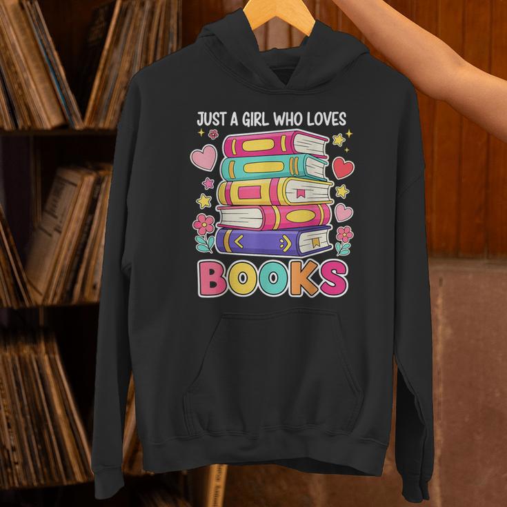 Just A Girl Who Loves Books Reading Library Unisex Hoodie Just A Girl Who Loves Books Reading Library Unisex Hoodie