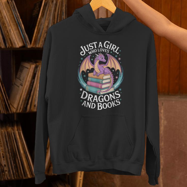 Just A Girl Who Loves Dragons And Books Fantasy Reader Unisex Hoodie
