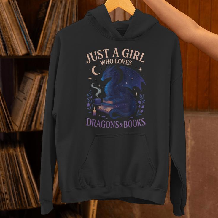 Just a Girl Who Loves Dragons And Books Fantasy Unisex Hoodie Just a Girl Who Loves Dragons And Books Fantasy Unisex Hoodie