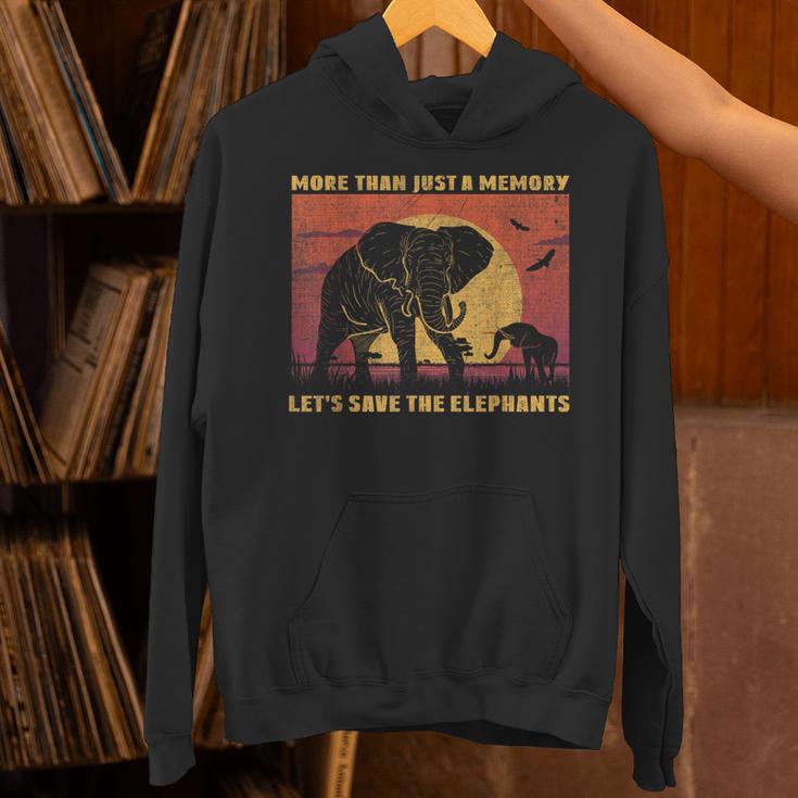 More Than Just A Memory Let's Save The Elephants Day Animal Unisex Hoodie