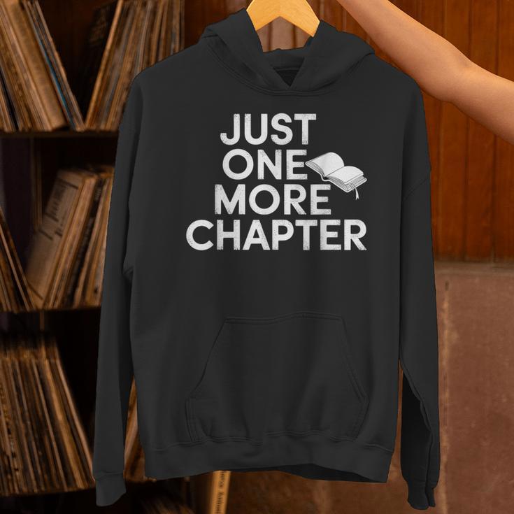 Just One More Chapter Book Lover Quote Unisex Hoodie