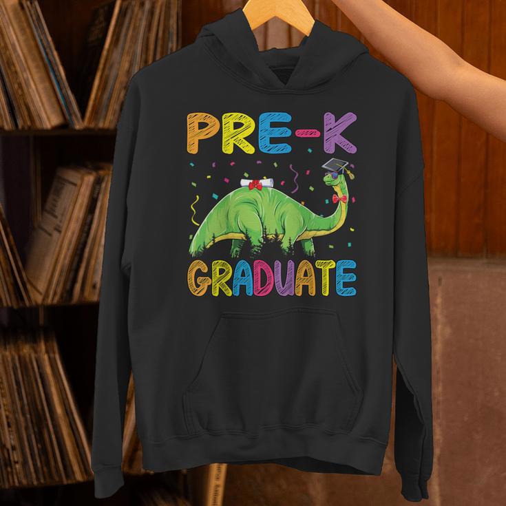 Kids Pre-K Graduate Brontosaurus Dino Pre Kindergarten Graduation Unisex Hoodie