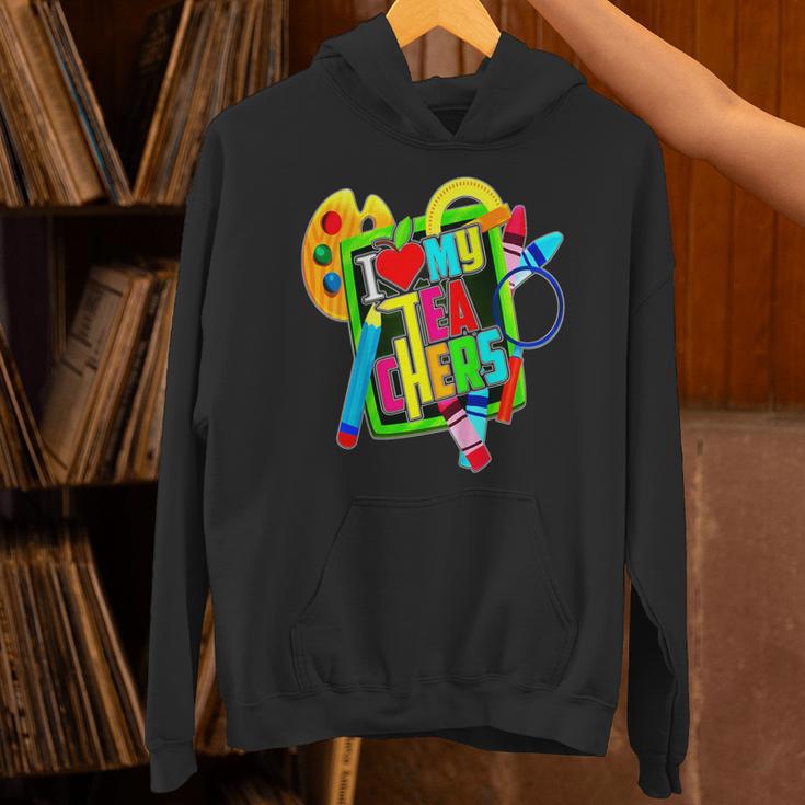 Kids Teens Graduation I Heart My Teachers I Love My Teachers Unisex Hoodie