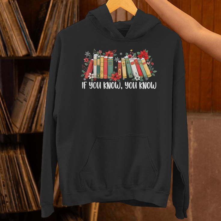 If You Know You Know 6 7 Six Seven Meme Floral Book Lover Unisex Hoodie