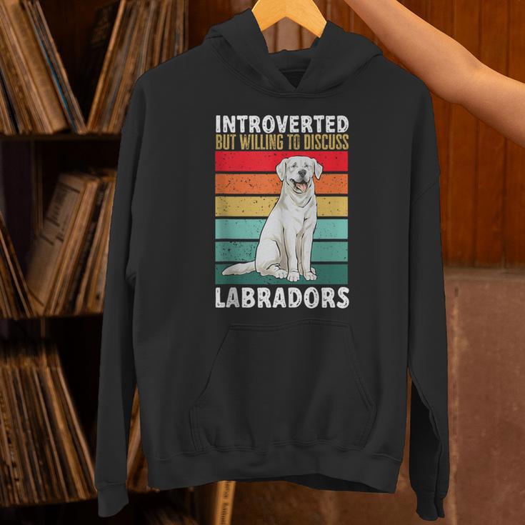 Labrador Retriever Introvert White Lab Unisex Hoodie
