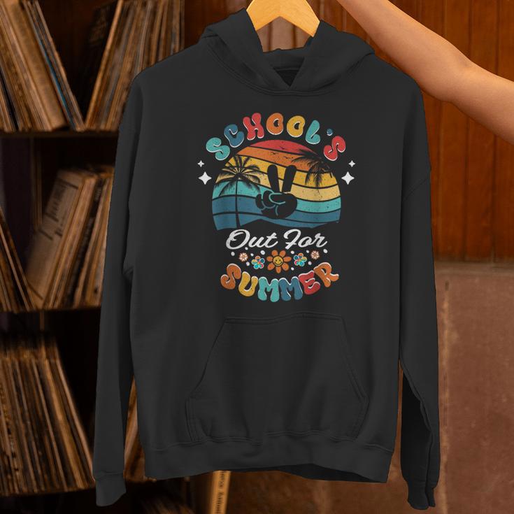 Last Day Of School Groovy Graduation School's Out For Summer Unisex Hoodie