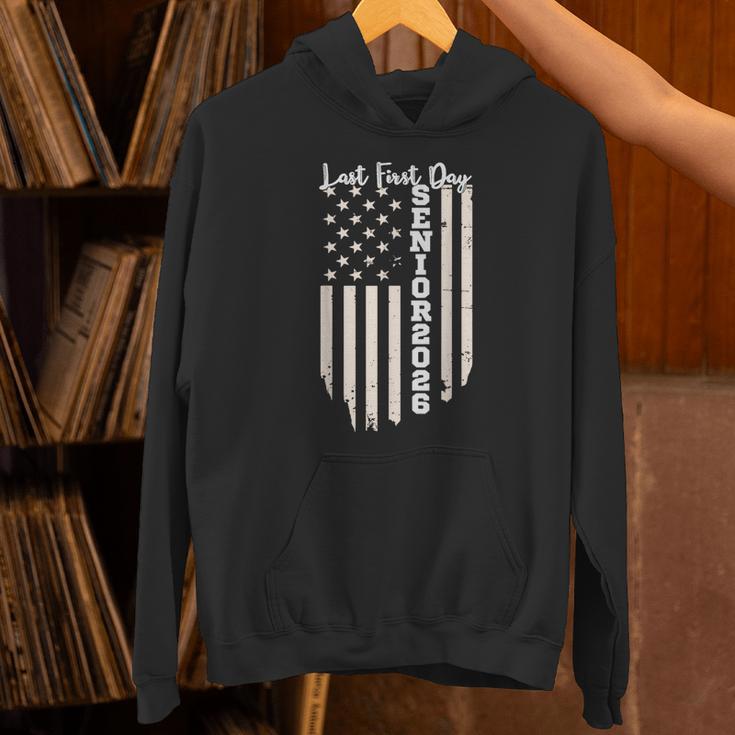 Last First Day Senior 2026 USA Flag Graduation Class Of 2026 Unisex Hoodie
