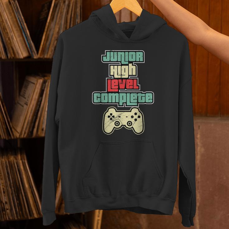 Level Complete Jr High School Graduation Grad SloganShirt Unisex Hoodie