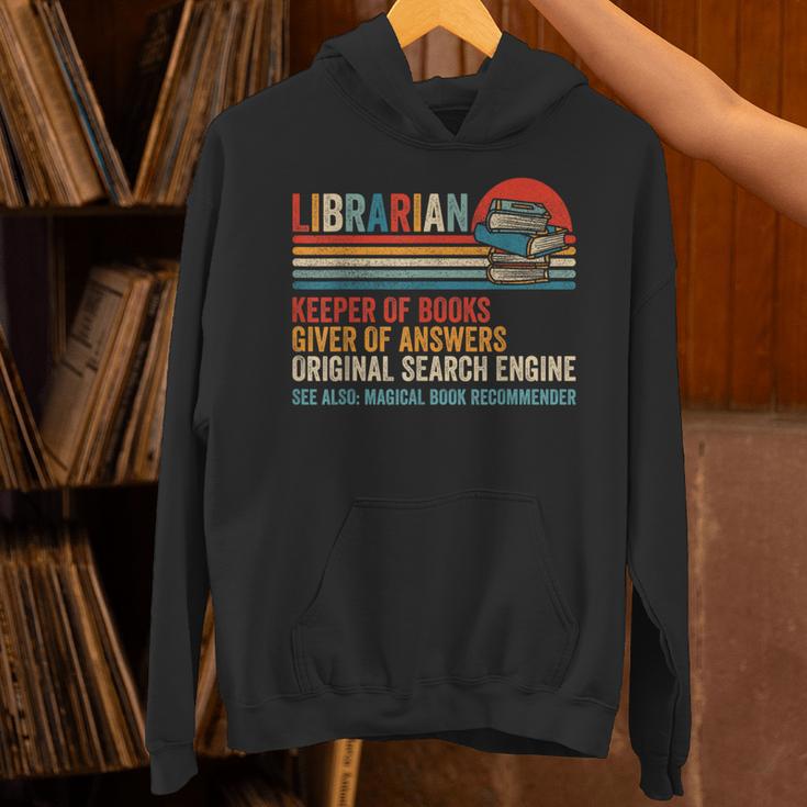 Librarian Definition Book Lover Library Workers Day Unisex Hoodie