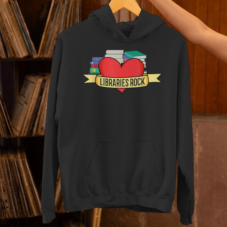 Librarian Library Assistant Libraries Rock Book Lover Unisex Hoodie