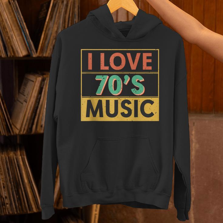 I Love 70's Music Retro Style Nostalgia Vibe 1970 70's Party Unisex Hoodie I Love 70's Music Retro Style Nostalgia Vibe 1970 70's Party Unisex Hoodie