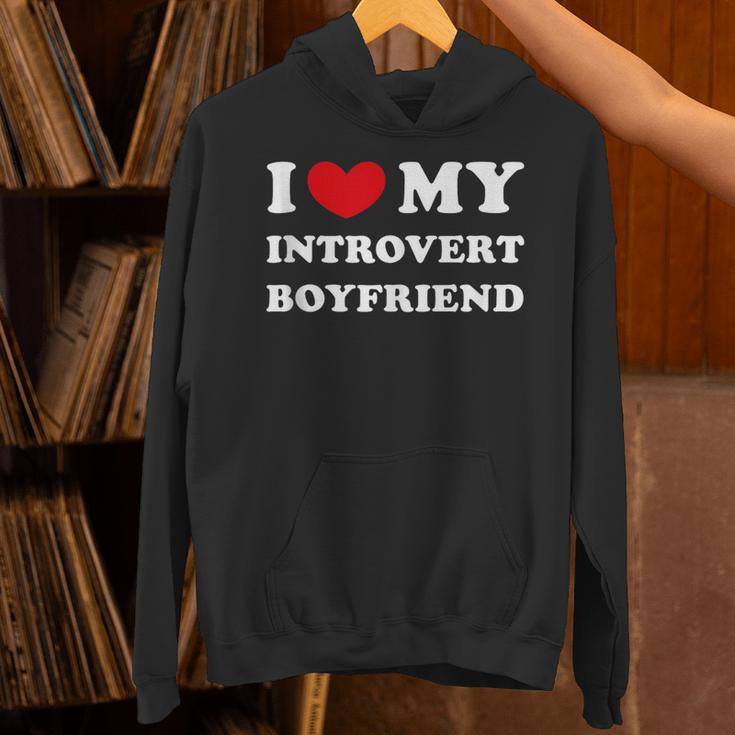 I Love My Introvert Boyfriend I Heart My Introvert BF Unisex Hoodie I Love My Introvert Boyfriend I Heart My Introvert BF Unisex Hoodie