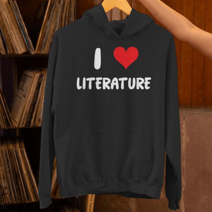 I Love Literature Heart Books Writing Reading Read Write Unisex Hoodie I Love Literature Heart Books Writing Reading Read Write Unisex Hoodie