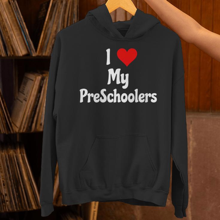 I Love My PreSchool Students Teachers Educators Graduation Unisex Hoodie