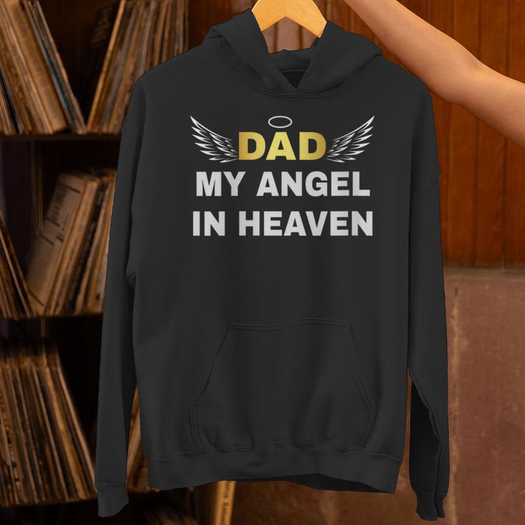 In Loving Memory Of My Dad My Angel In Heaven Angel In Heave Unisex Hoodie