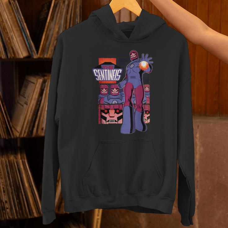 Marvel X-Men '97 Sentinels Vintage Classic Comic Book Panels Unisex Hoodie
