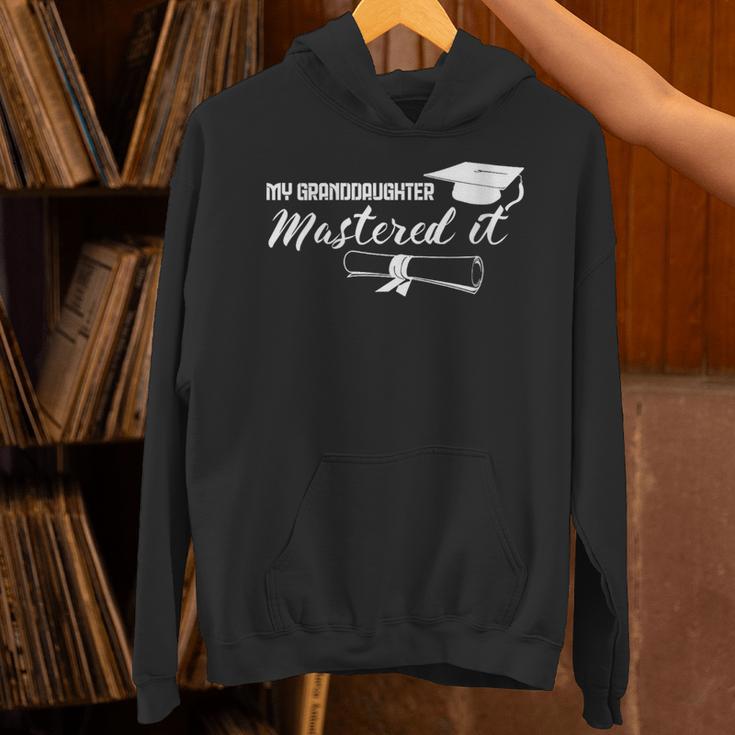 Master Graduation My Granddaughter Mastered It Grandparent Unisex Hoodie