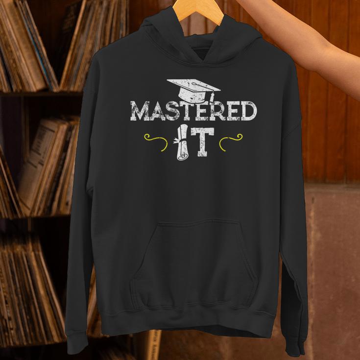 Mastered It Masters Graduation Cool Distressed Unisex Hoodie