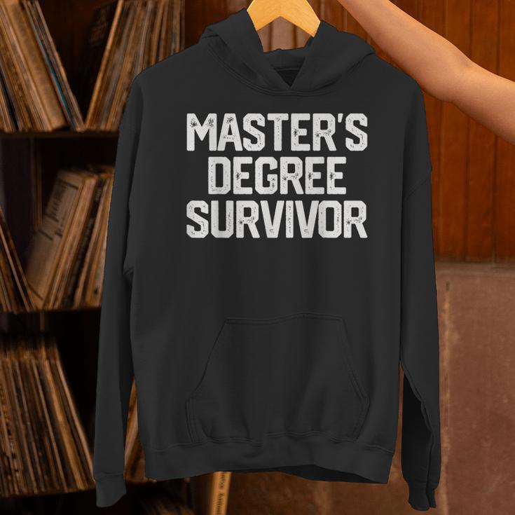 MASTER'S DEGREE SURVIVOR Graduation Grad College Unisex Hoodie