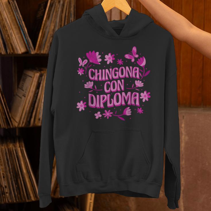Masters Graduation Educated Latina Chingona Con Diploma Unisex Hoodie