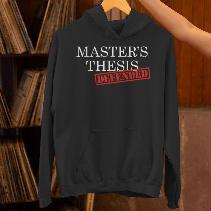 Master's Thesis Defense Tshirt Defended Graduation Unisex Hoodie