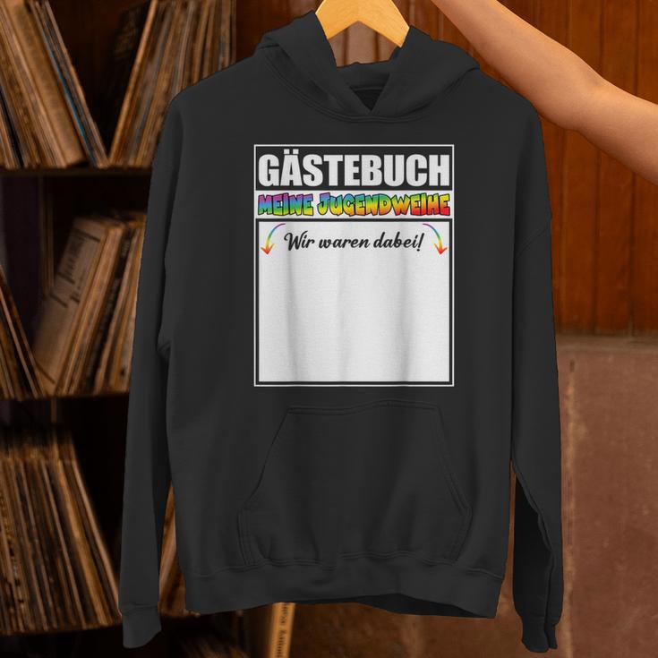 Meine Jugendweihe Guest Book Colourful Wir Waren Dabei MäDchen German Unisex Hoodie Meine Jugendweihe Guest Book Colourful Wir Waren Dabei MäDchen German Unisex Hoodie
